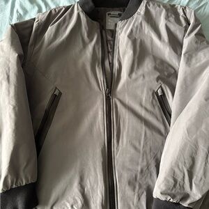 Men's Vintage Champion Gray Bomber Jacket